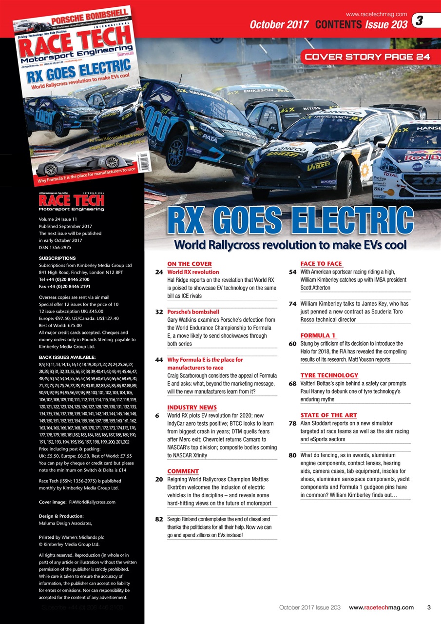 Race Tech Preview Pages
