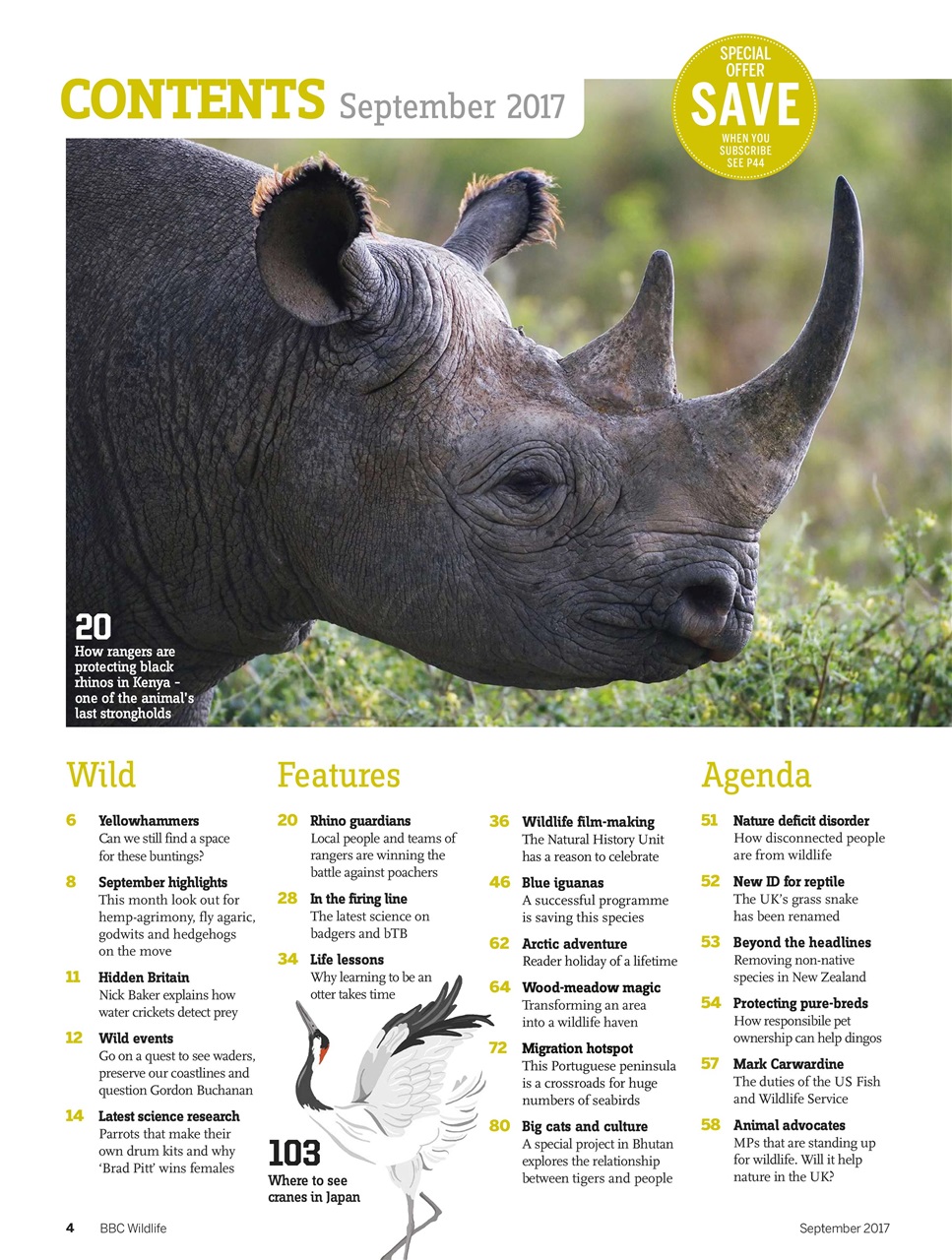 BBC Wildlife Magazine Preview Pages