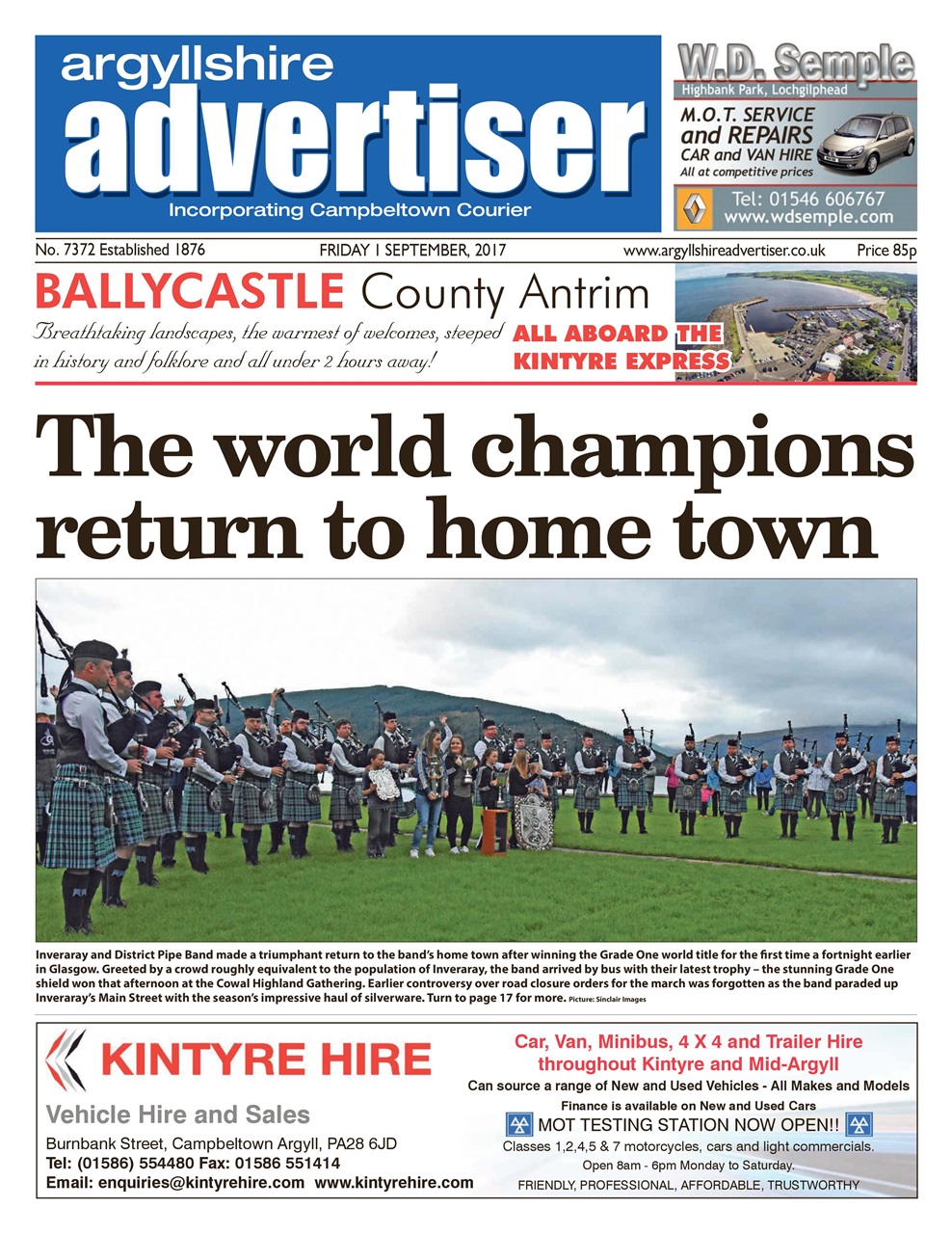 Argyllshire Advertiser Preview Pages