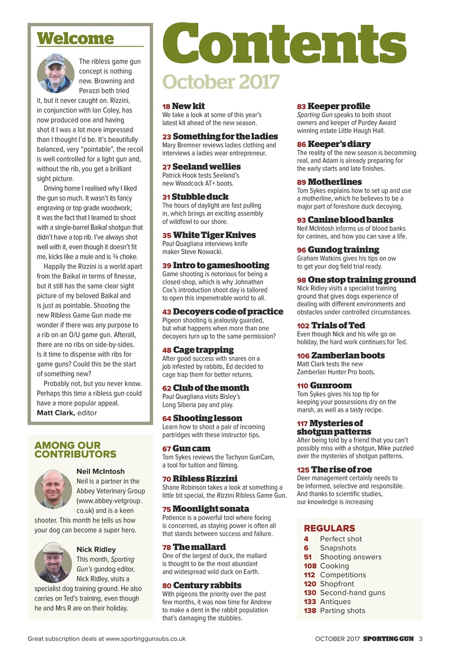 Sporting Gun Preview Pages