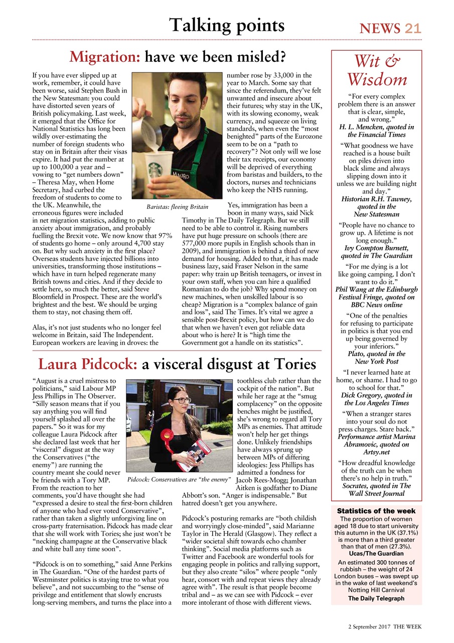 The Week Preview Pages