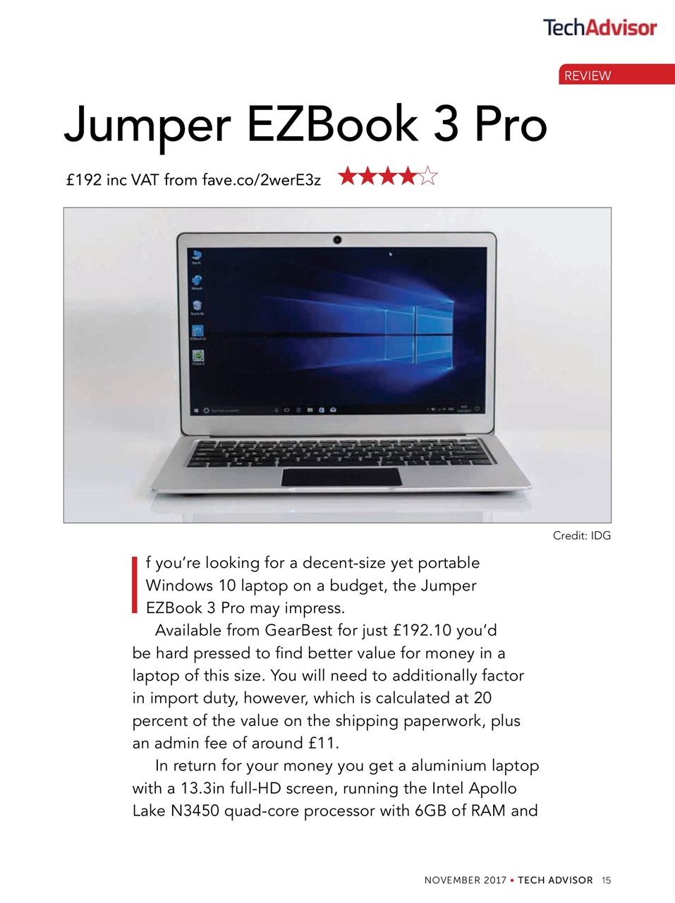 Tech Advisor Preview Pages