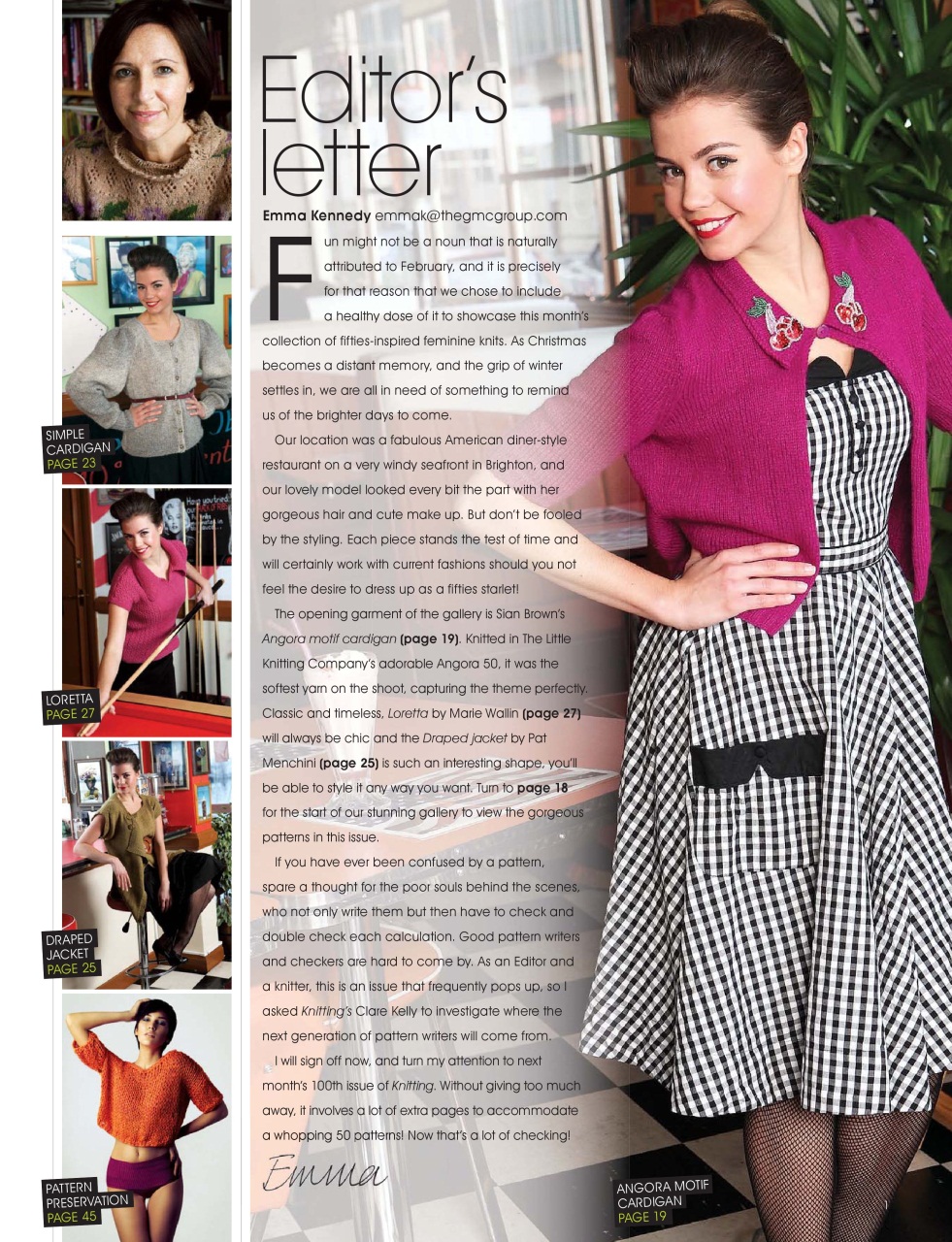 Knitting Preview Pages