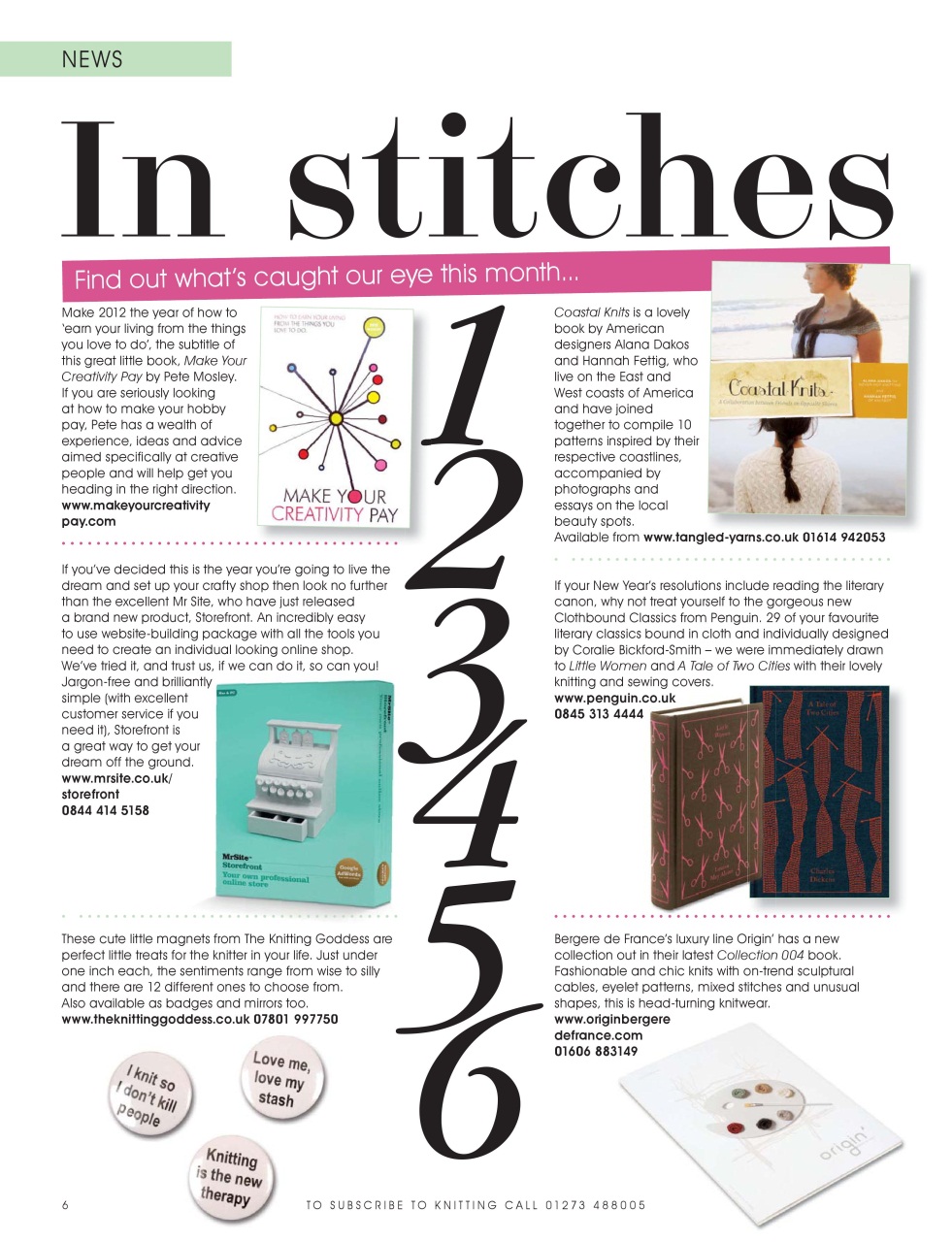 Knitting Preview Pages