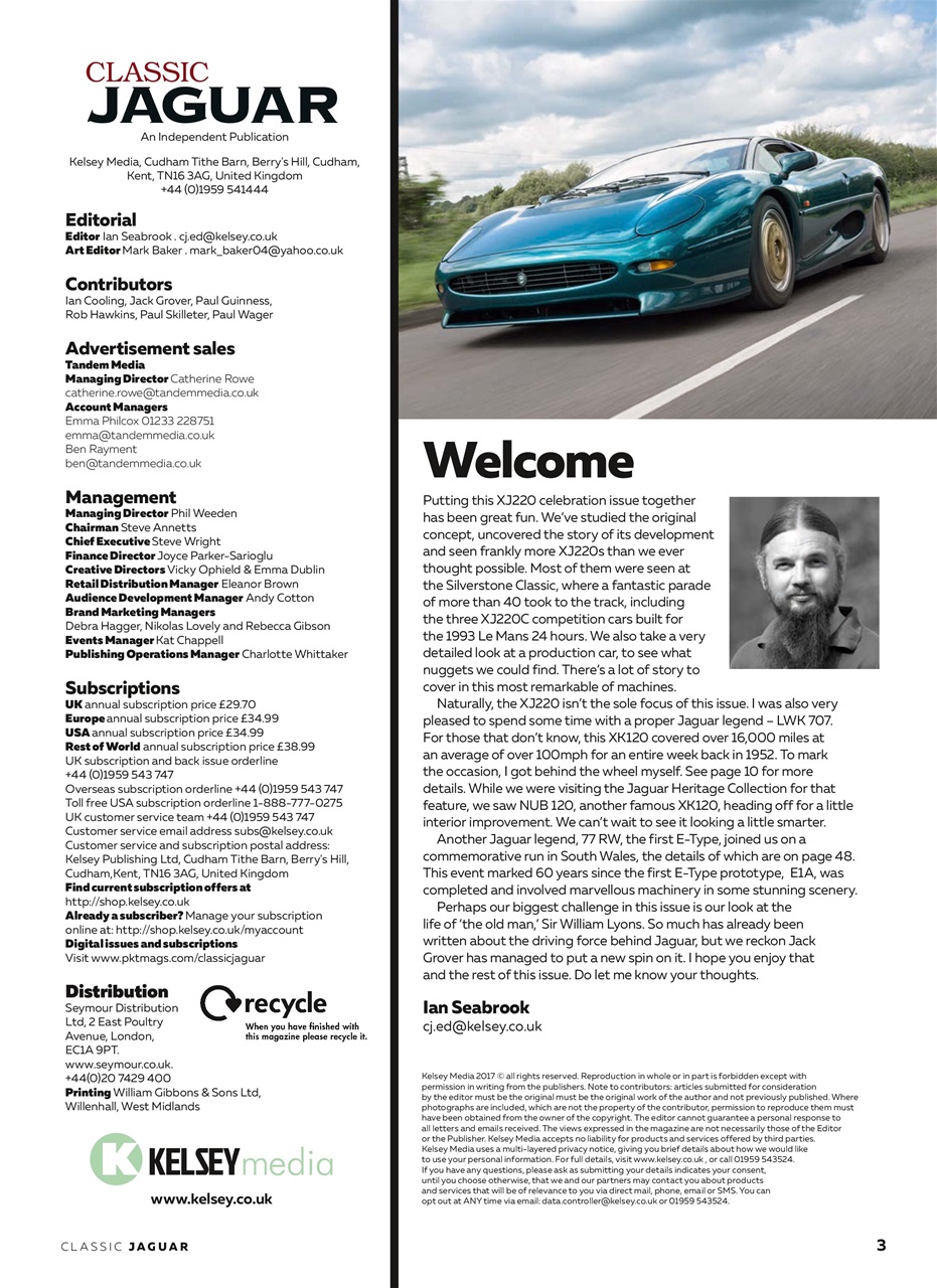 Classic Jaguar Preview Pages