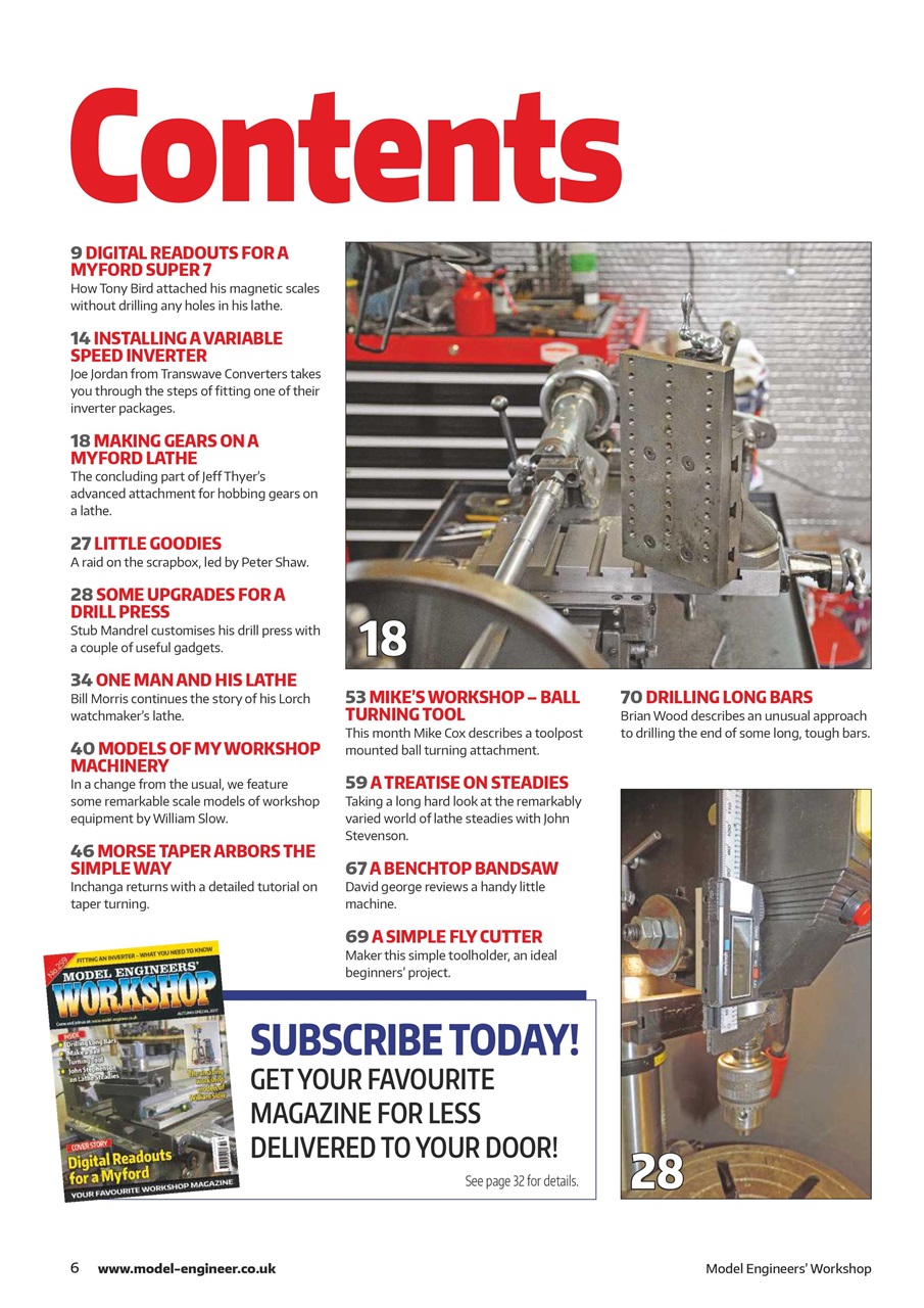 Model Engineer & Workshop Magazine Preview Pages