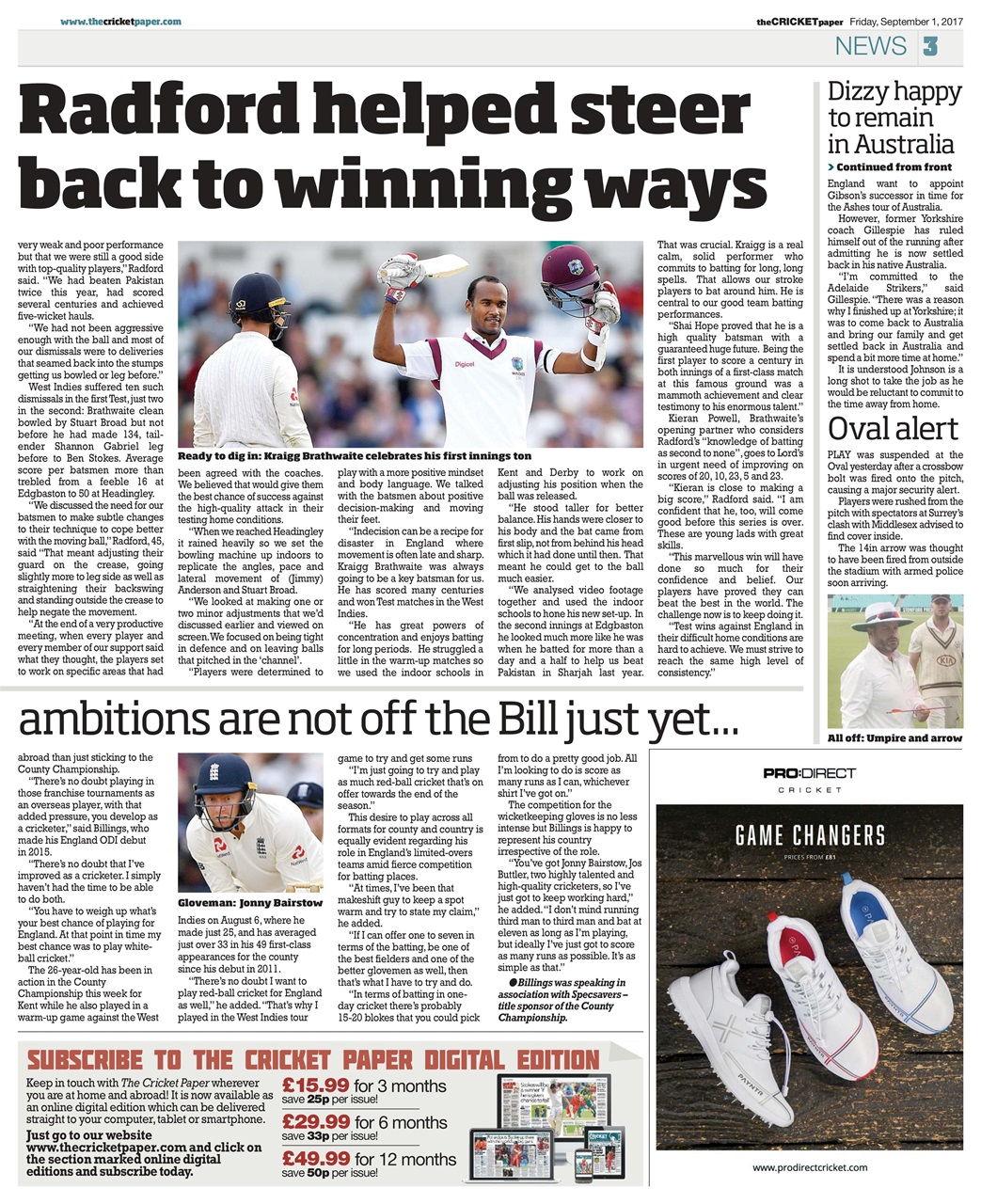 The Cricket Paper Preview Pages