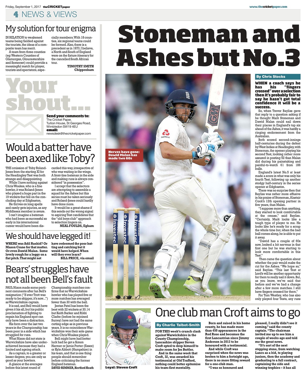 The Cricket Paper Preview Pages