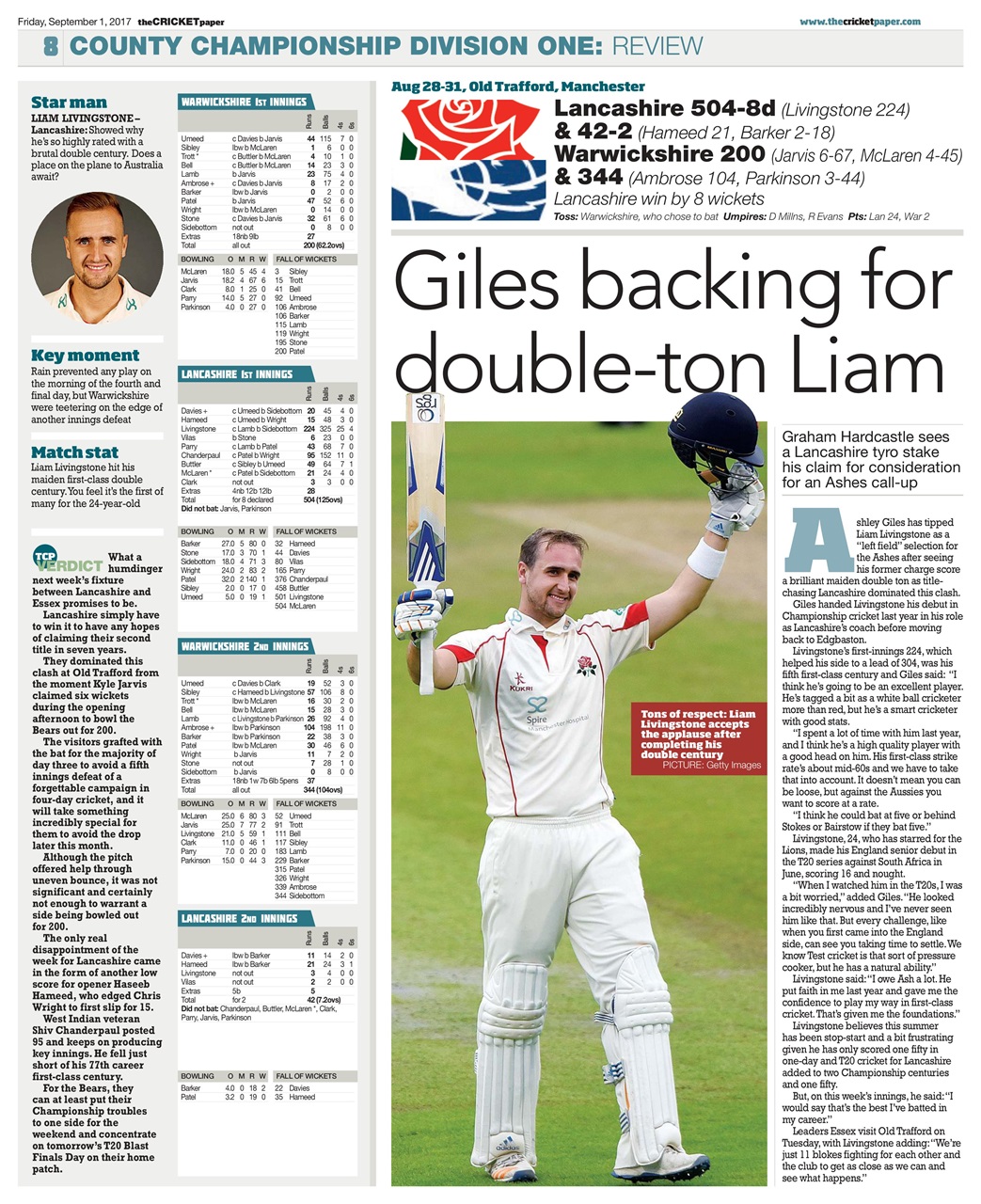 The Cricket Paper Preview Pages