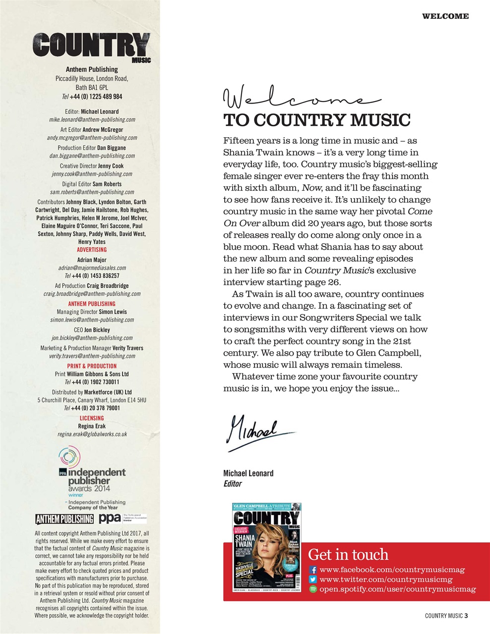 Country Music Preview Pages