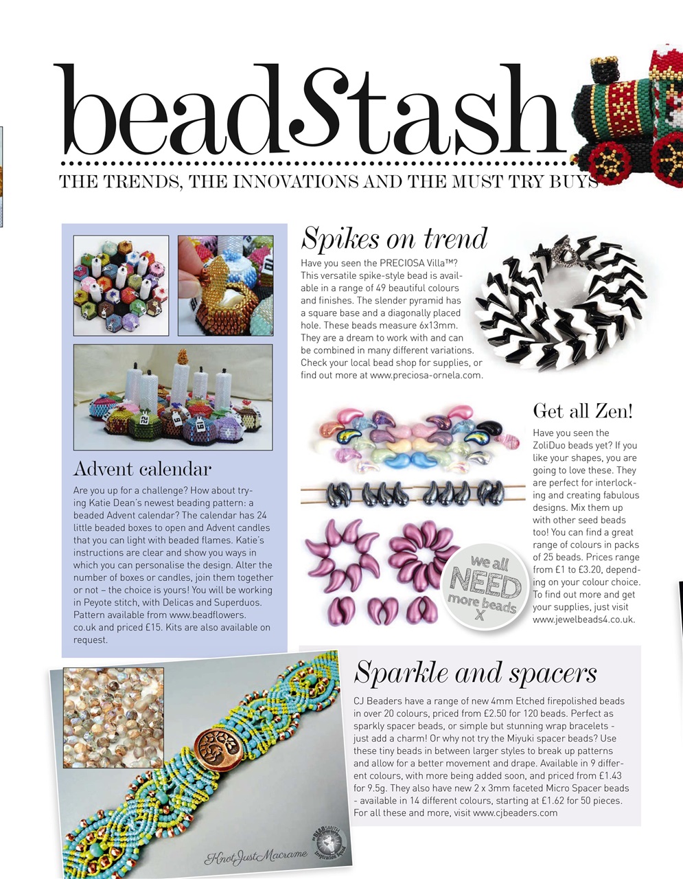 Bead & Jewellery Magazine Preview Pages