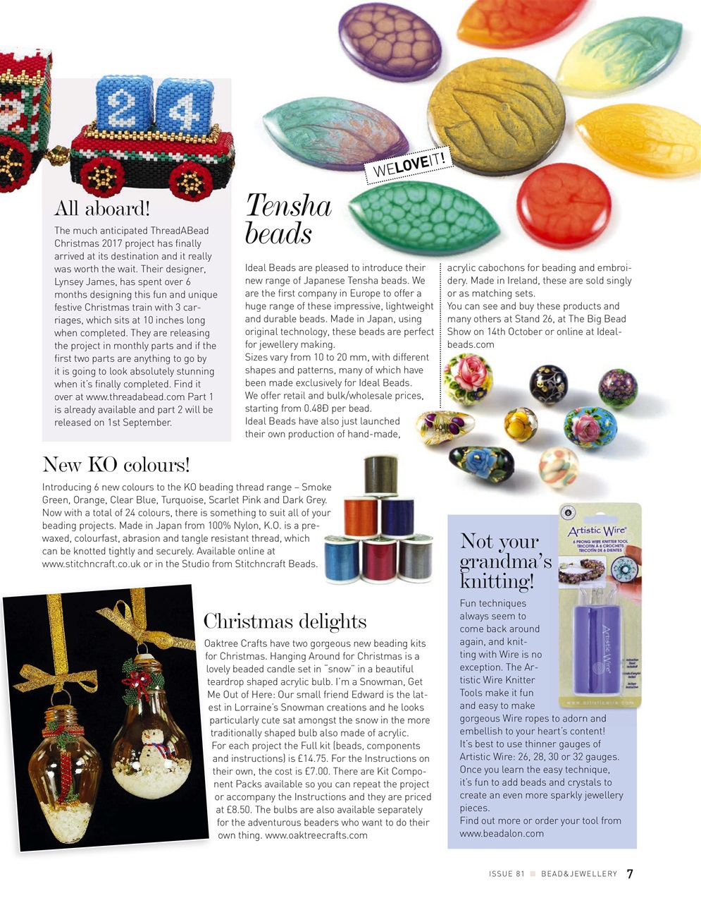 Bead & Jewellery Magazine Preview Pages