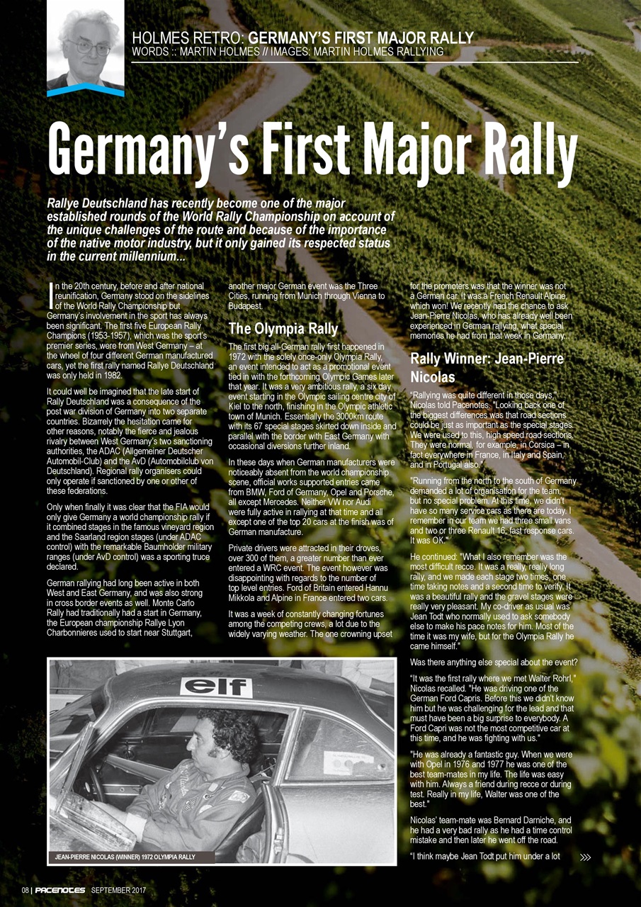 Pacenotes Rally magazine Preview Pages