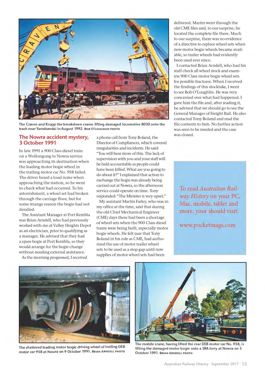 Australian Railway History Preview Pages