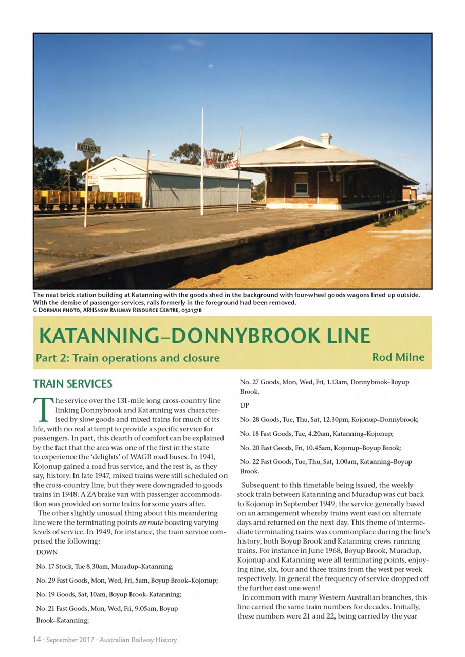 Australian Railway History Preview Pages