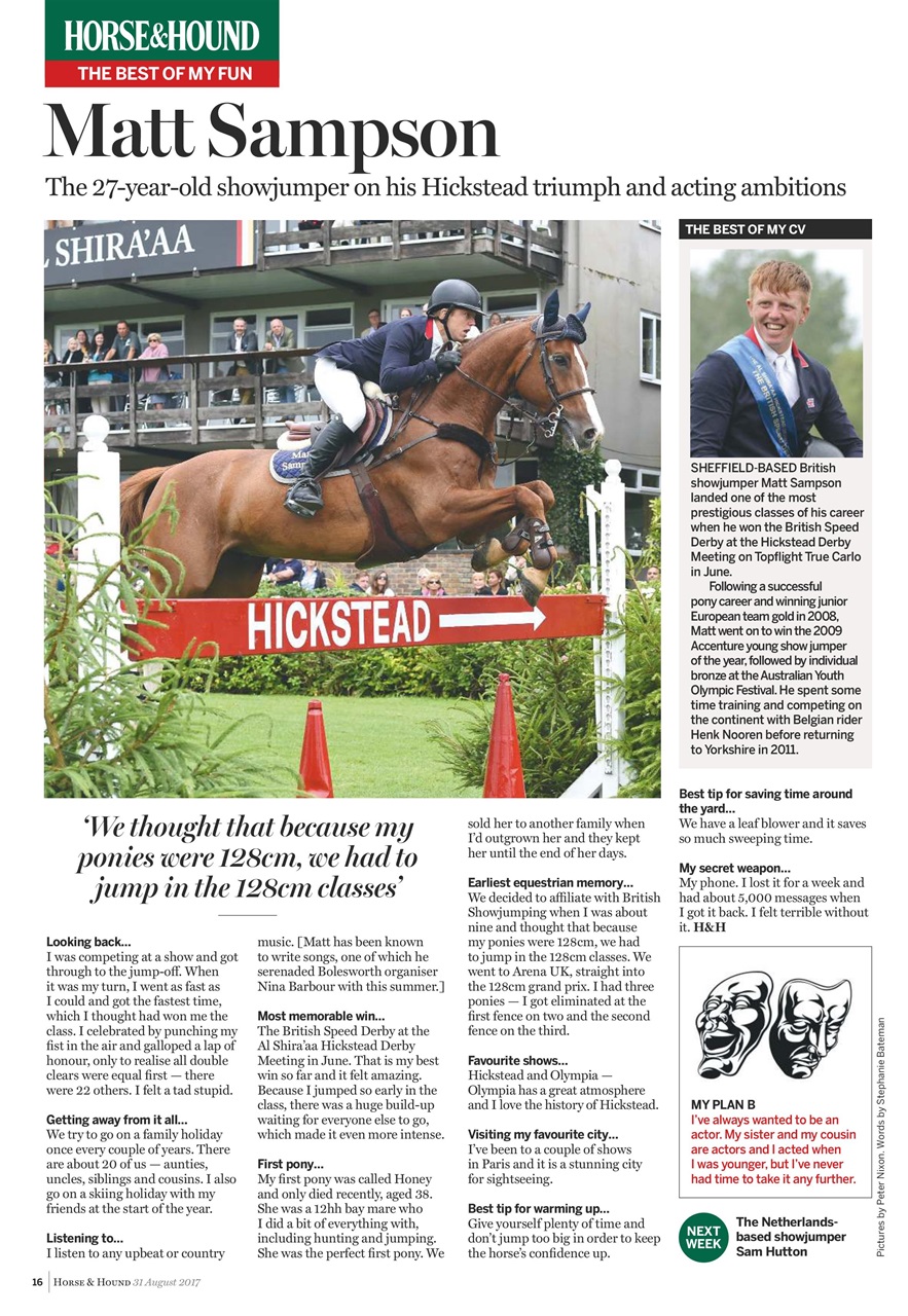 Horse & Hound Preview Pages