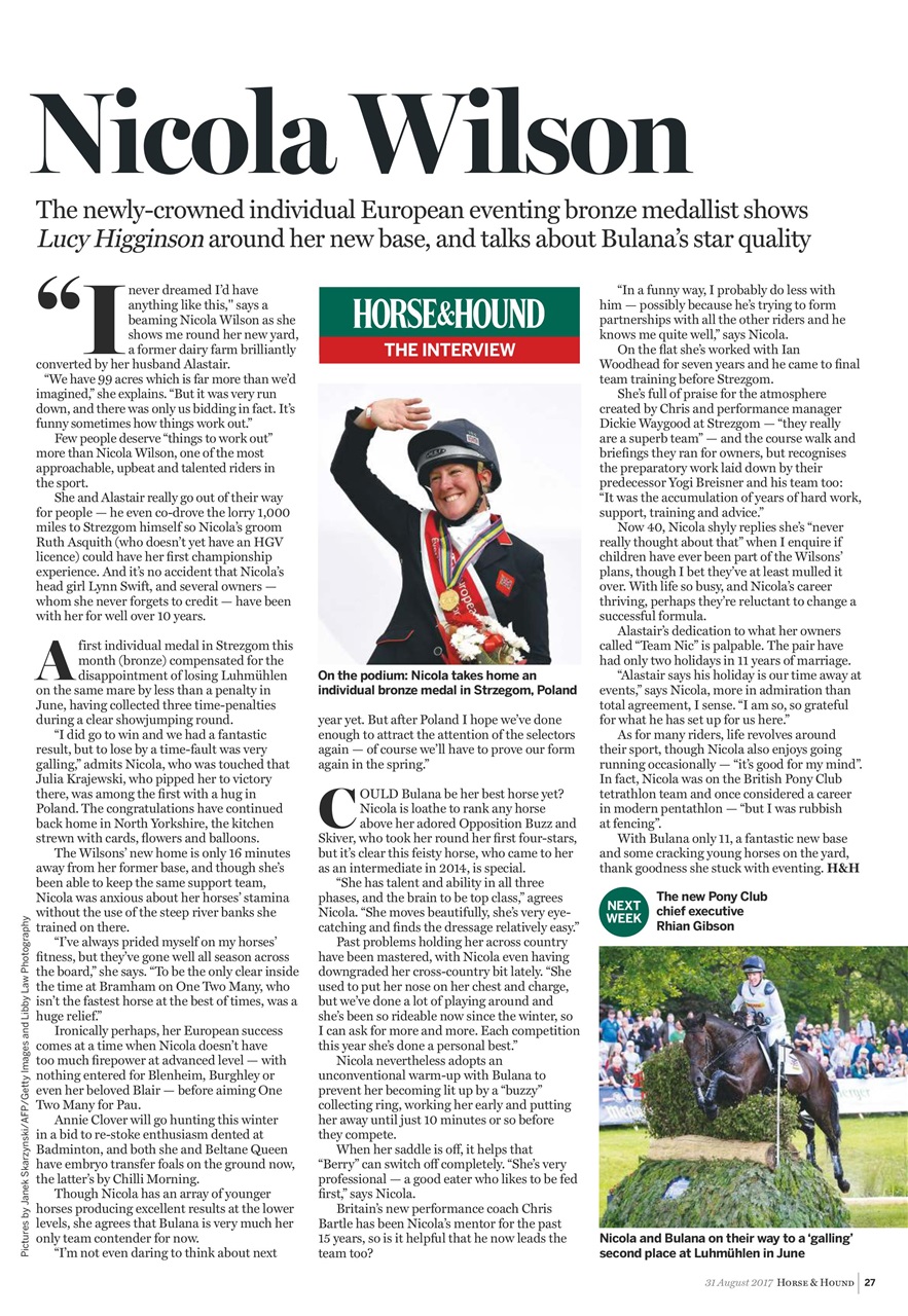 Horse & Hound Preview Pages