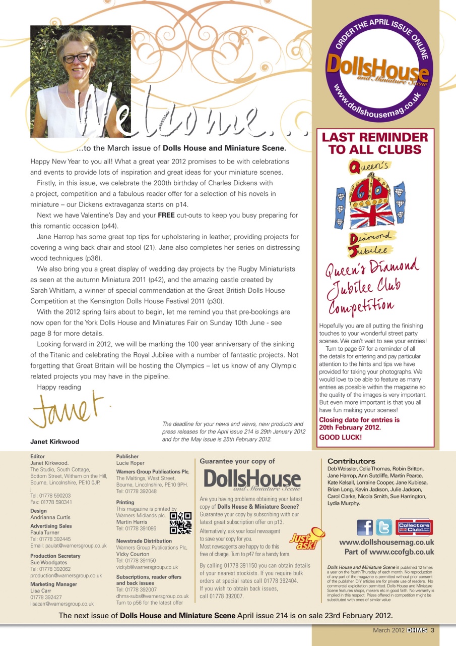 Dolls House and Miniature Scene Preview Pages