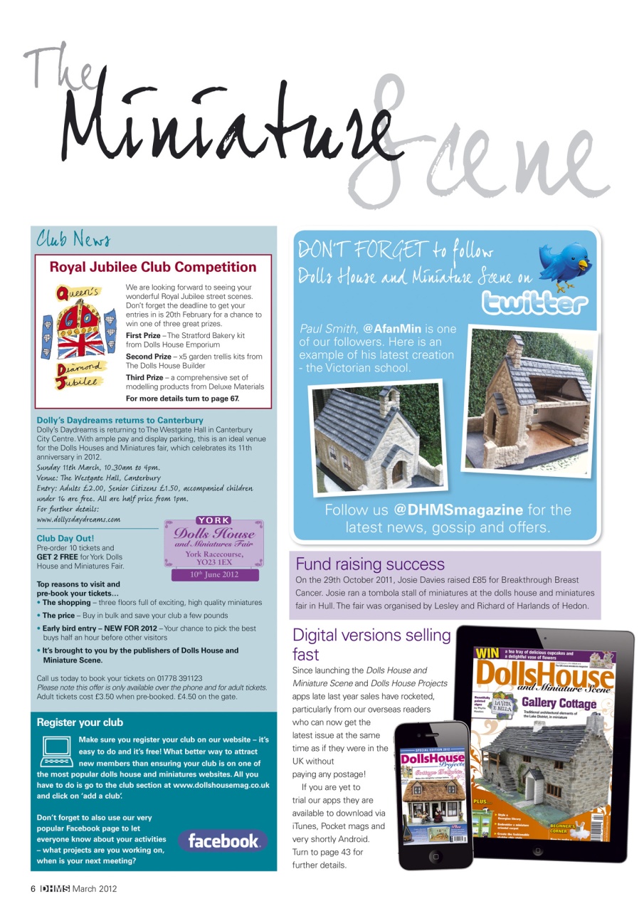 Dolls House and Miniature Scene Preview Pages