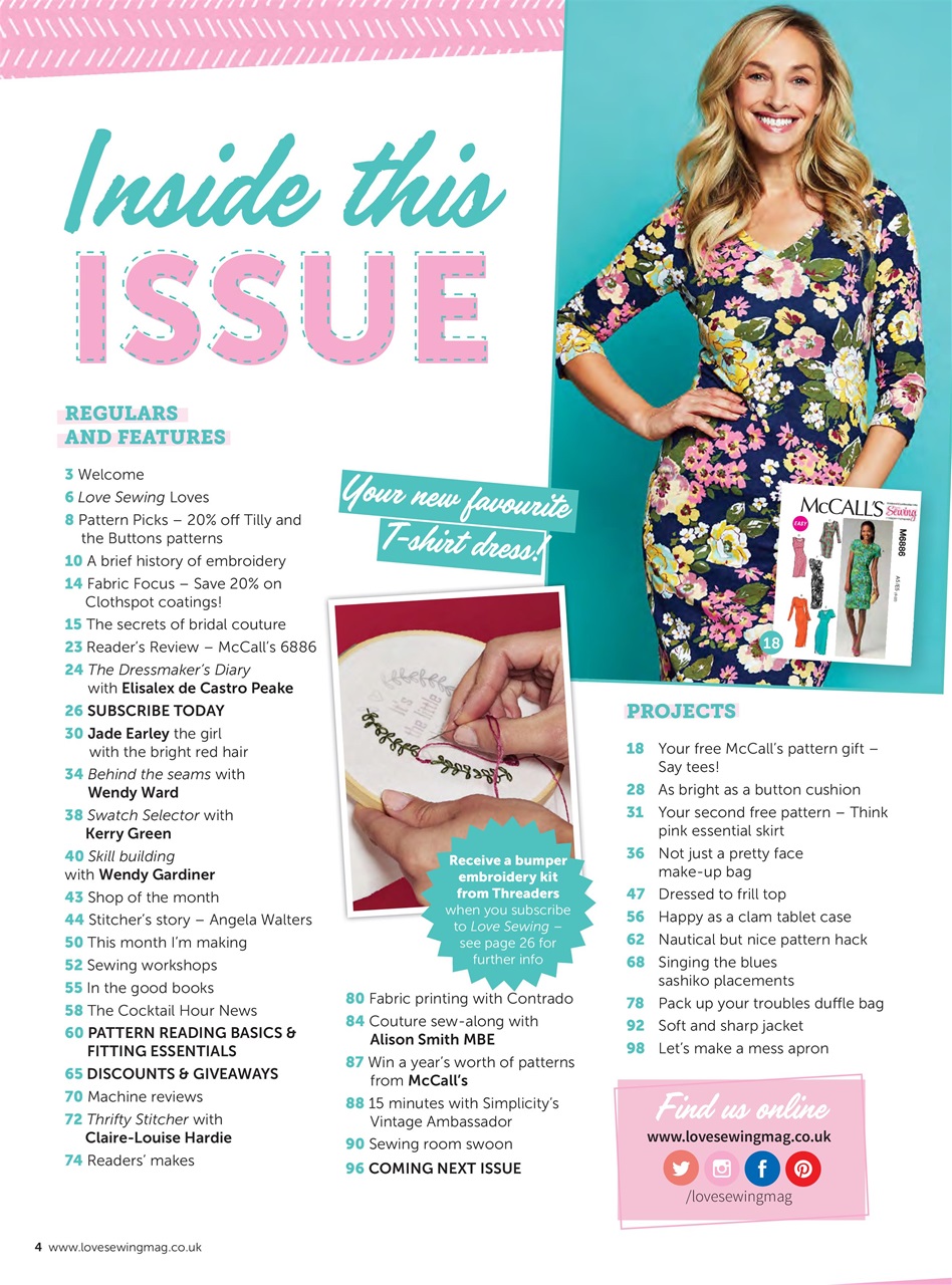 Love Sewing Preview Pages