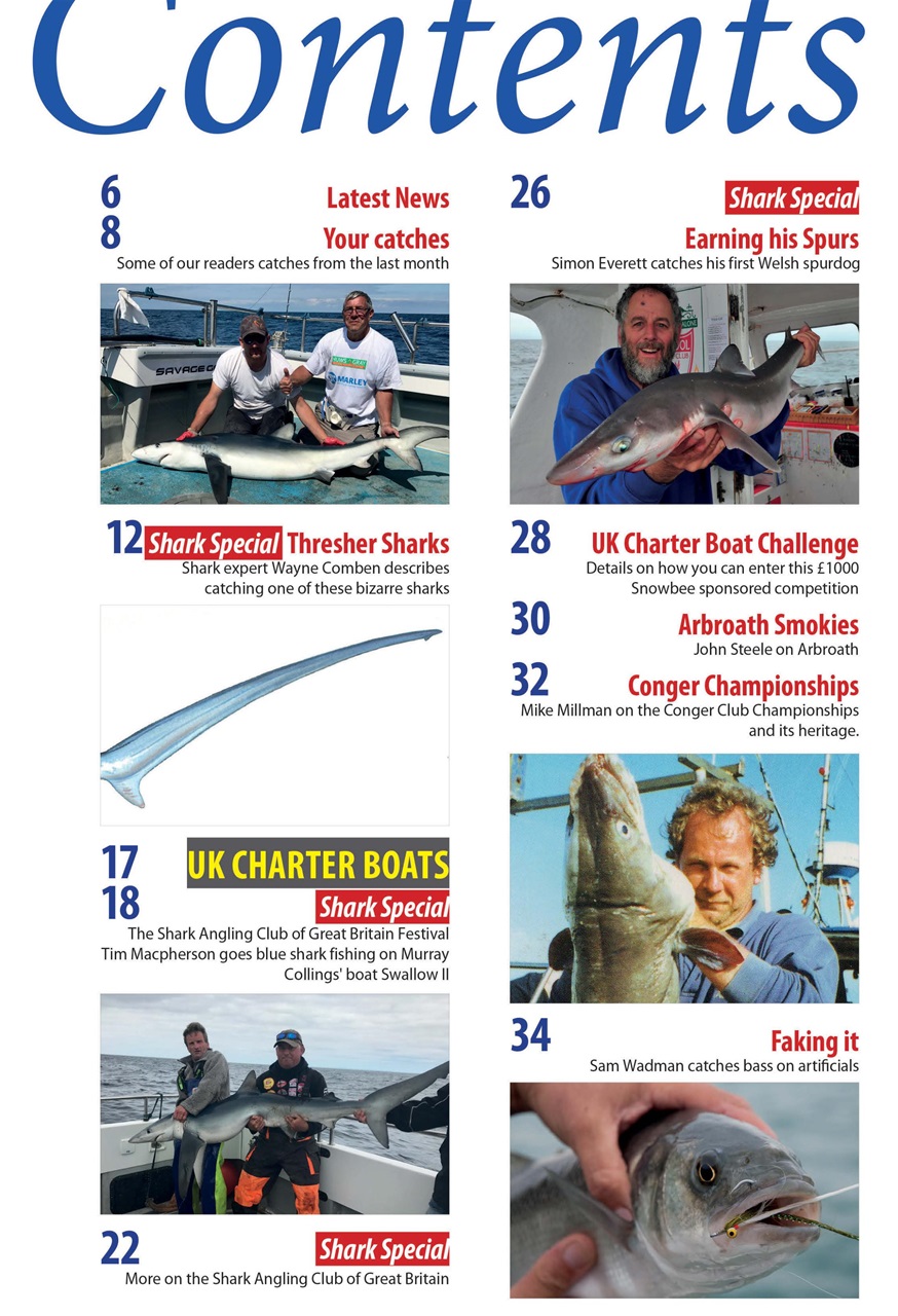 Saltwater Boat Angling Preview Pages