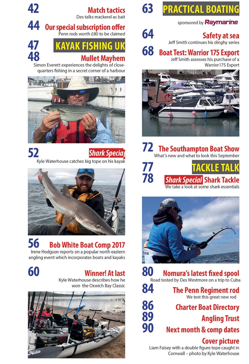 Saltwater Boat Angling Preview Pages