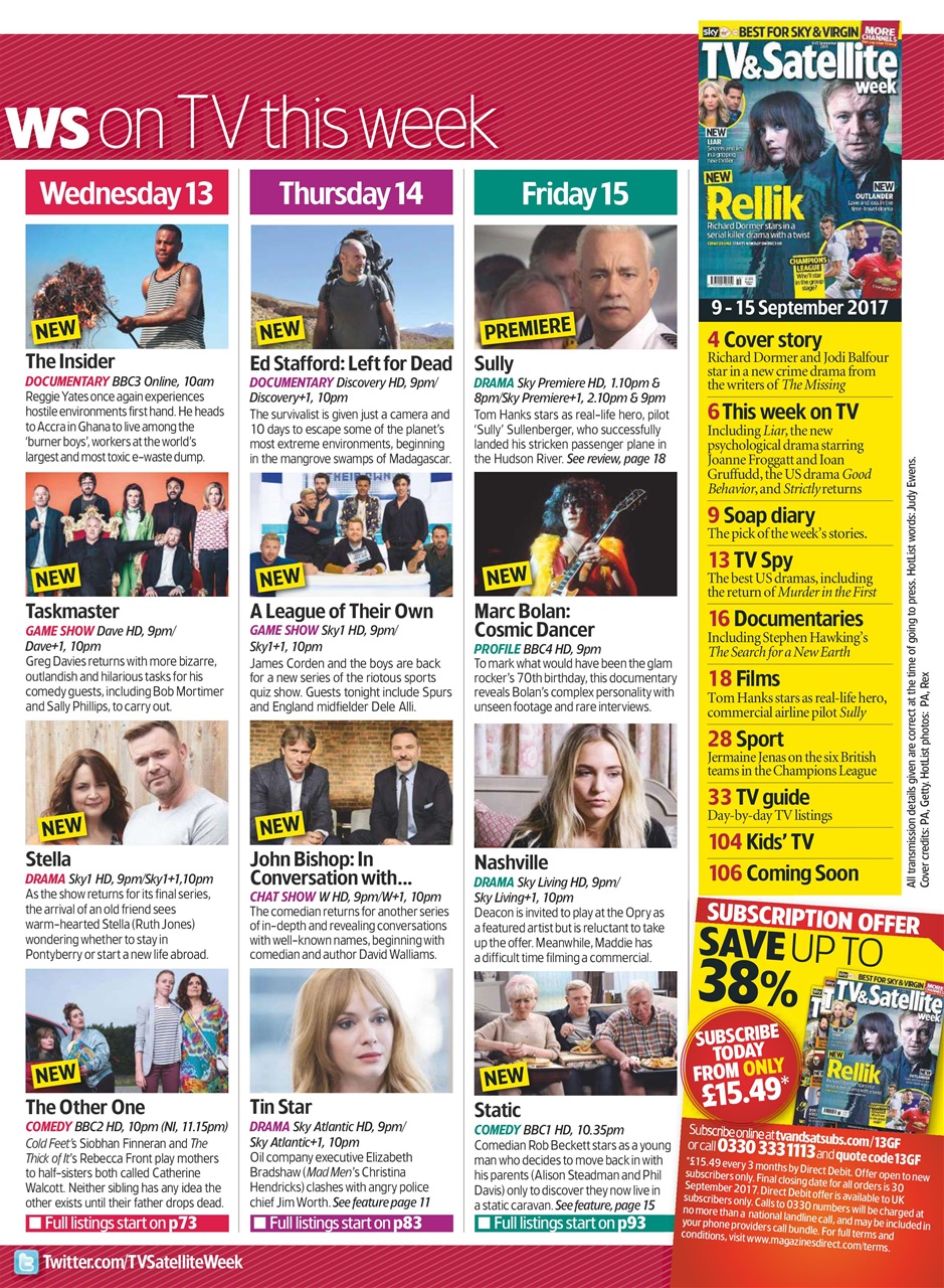 TV & Satellite Week Preview Pages