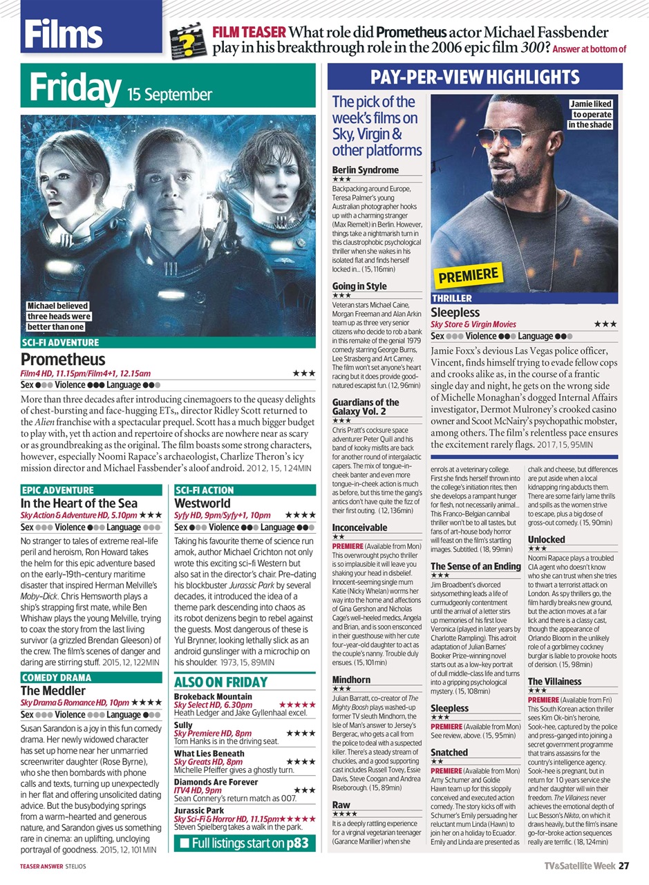 TV & Satellite Week Preview Pages