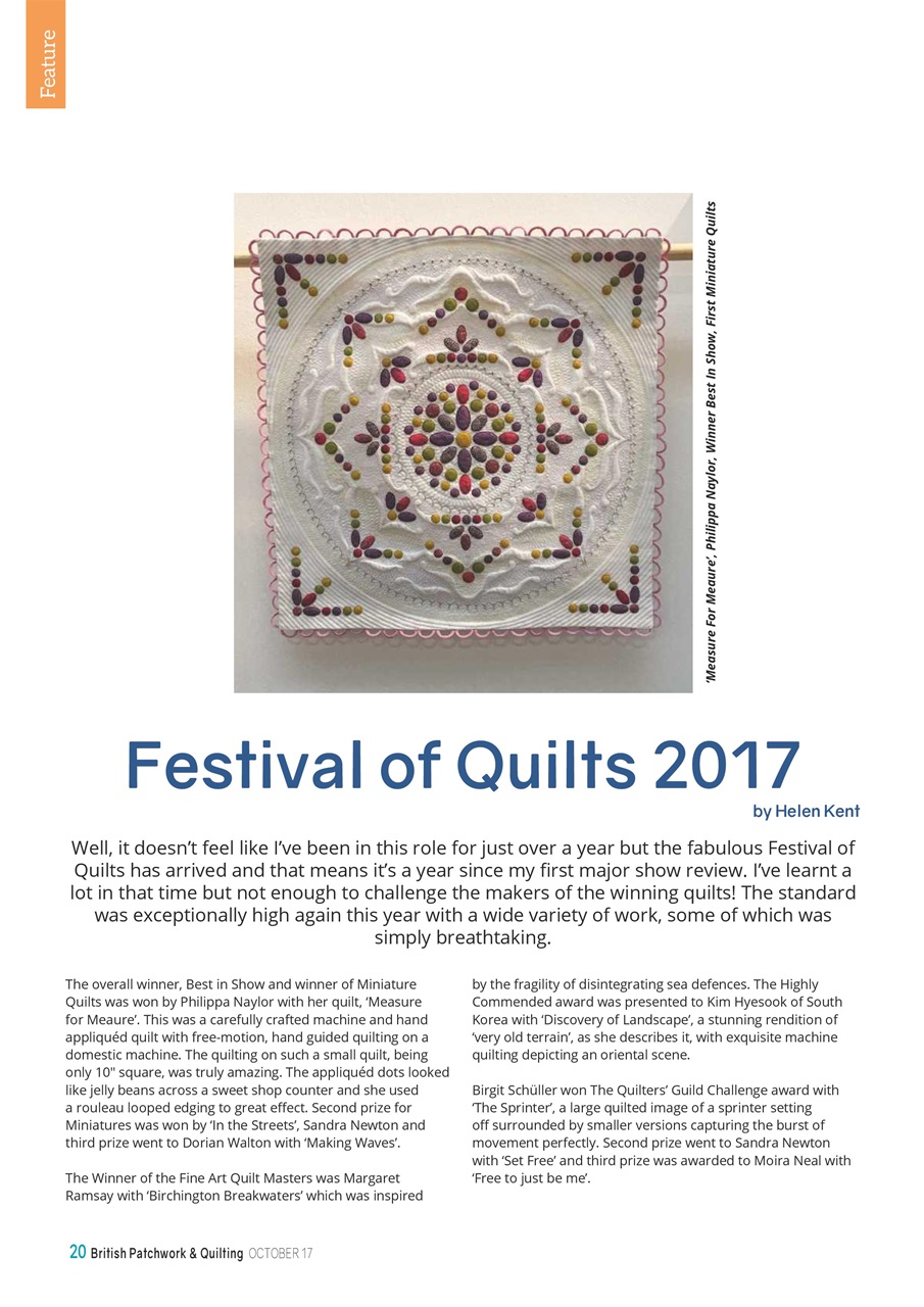 Patchwork and Quilting Preview Pages
