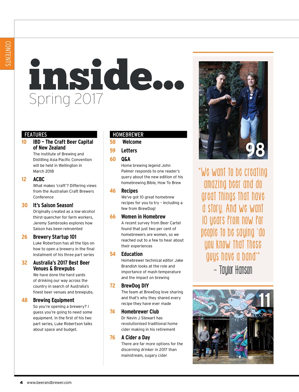 Beer and Brewer Preview Pages