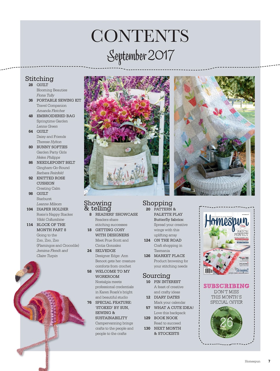 Homespun Preview Pages