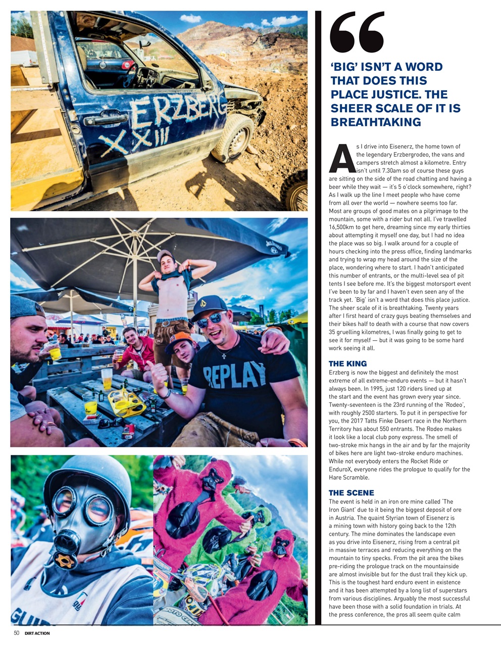 Dirt Action Preview Pages