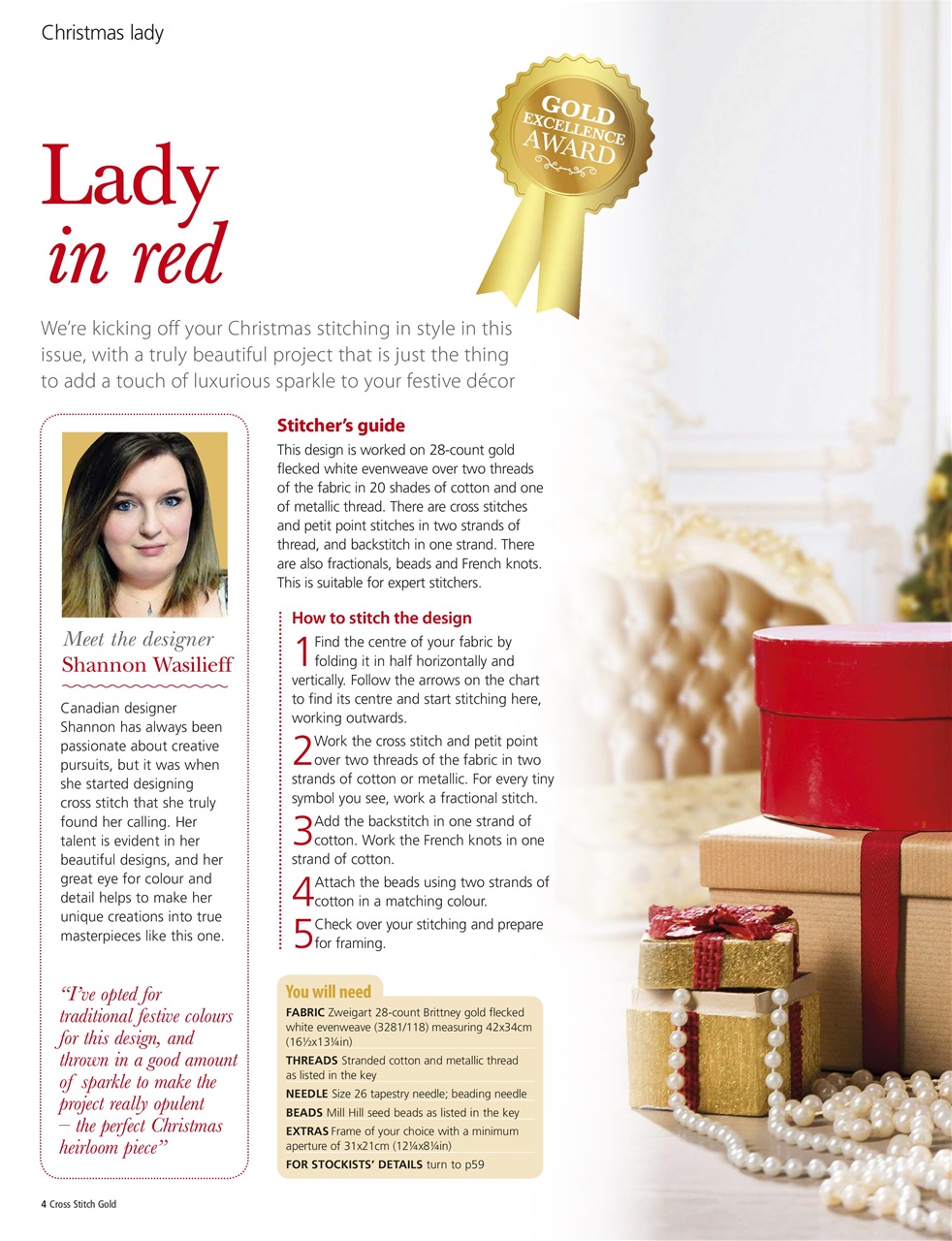 Cross Stitch Gold Preview Pages