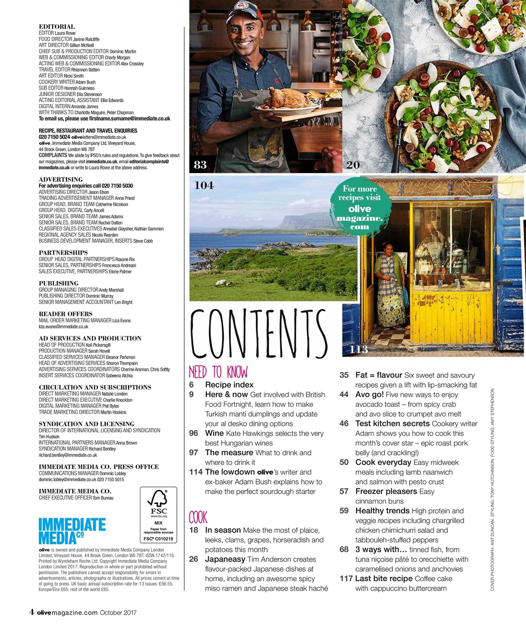 Olive Magazine Preview Pages