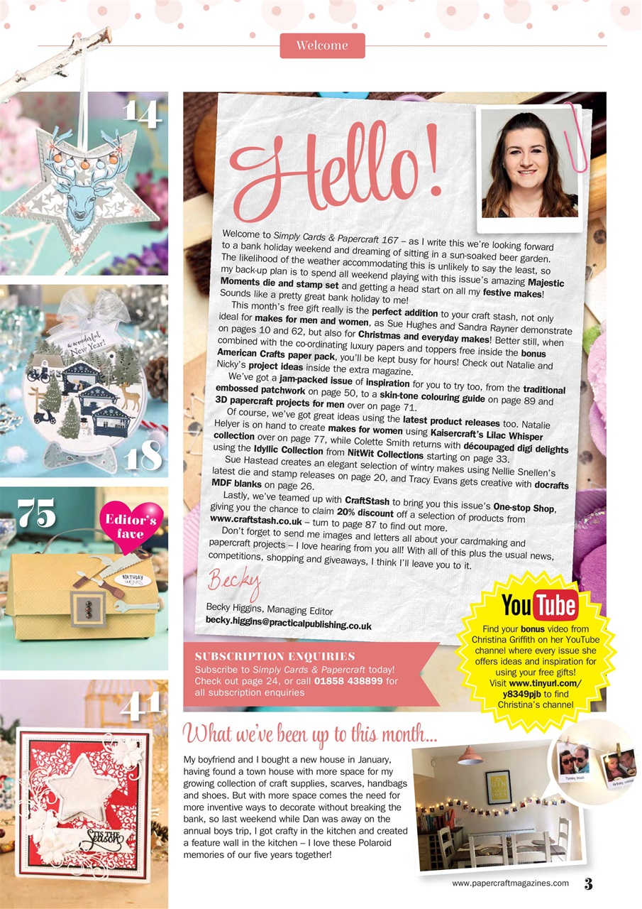 Simply Cards & Papercraft Preview Pages