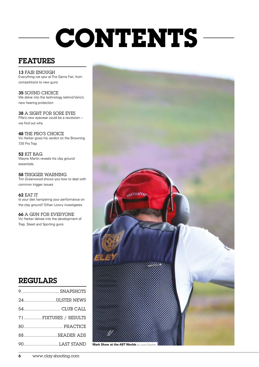 Clay Shooting Preview Pages