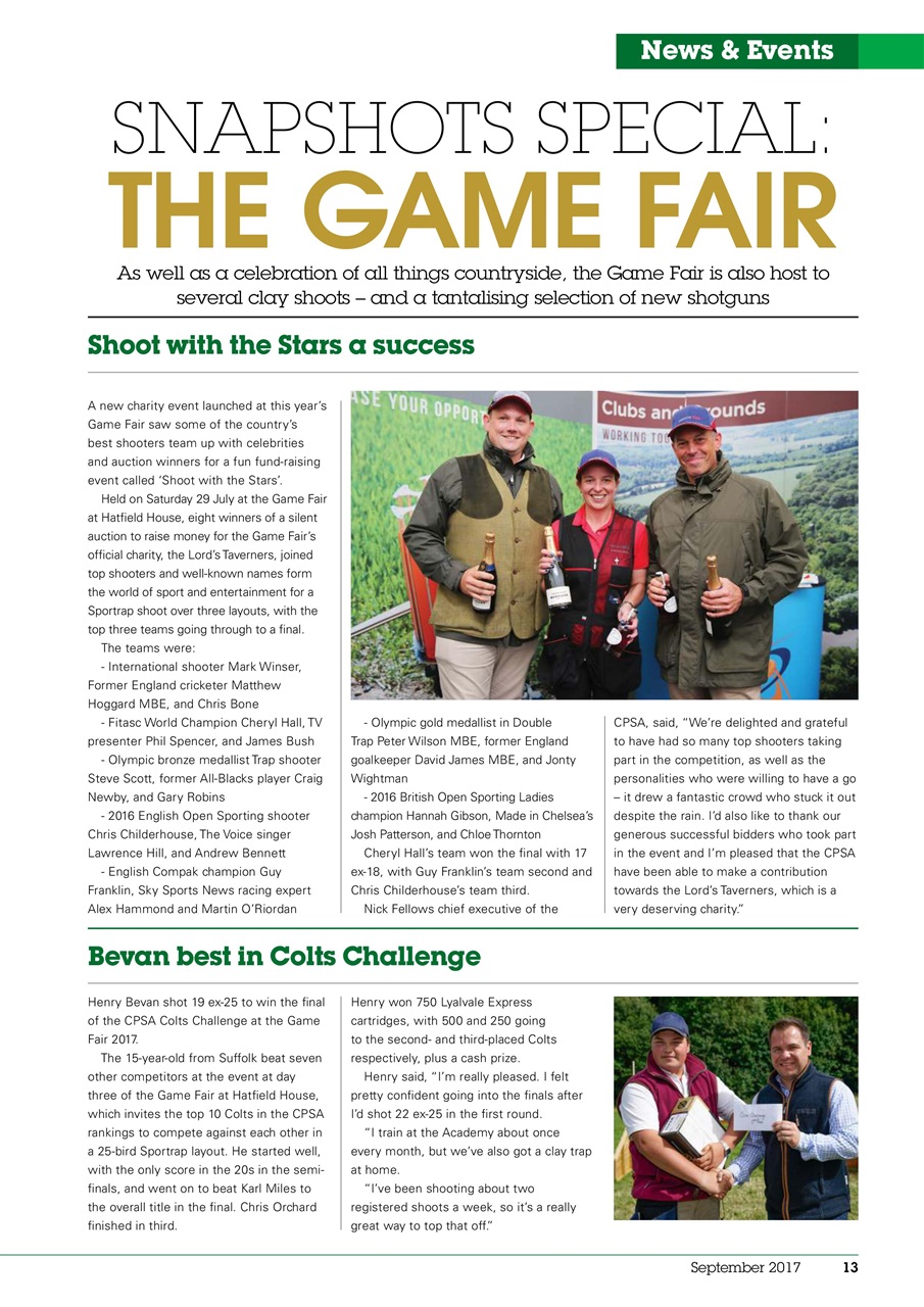 Clay Shooting Preview Pages