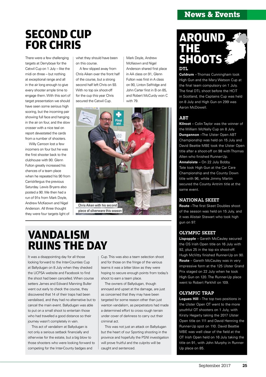 Clay Shooting Preview Pages