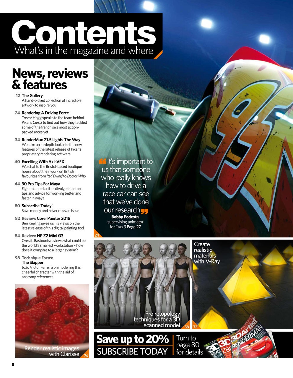 3D Artist Preview Pages