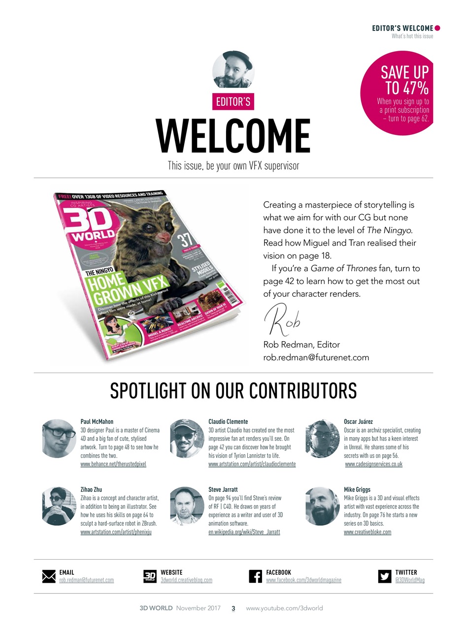 3D World Preview Pages