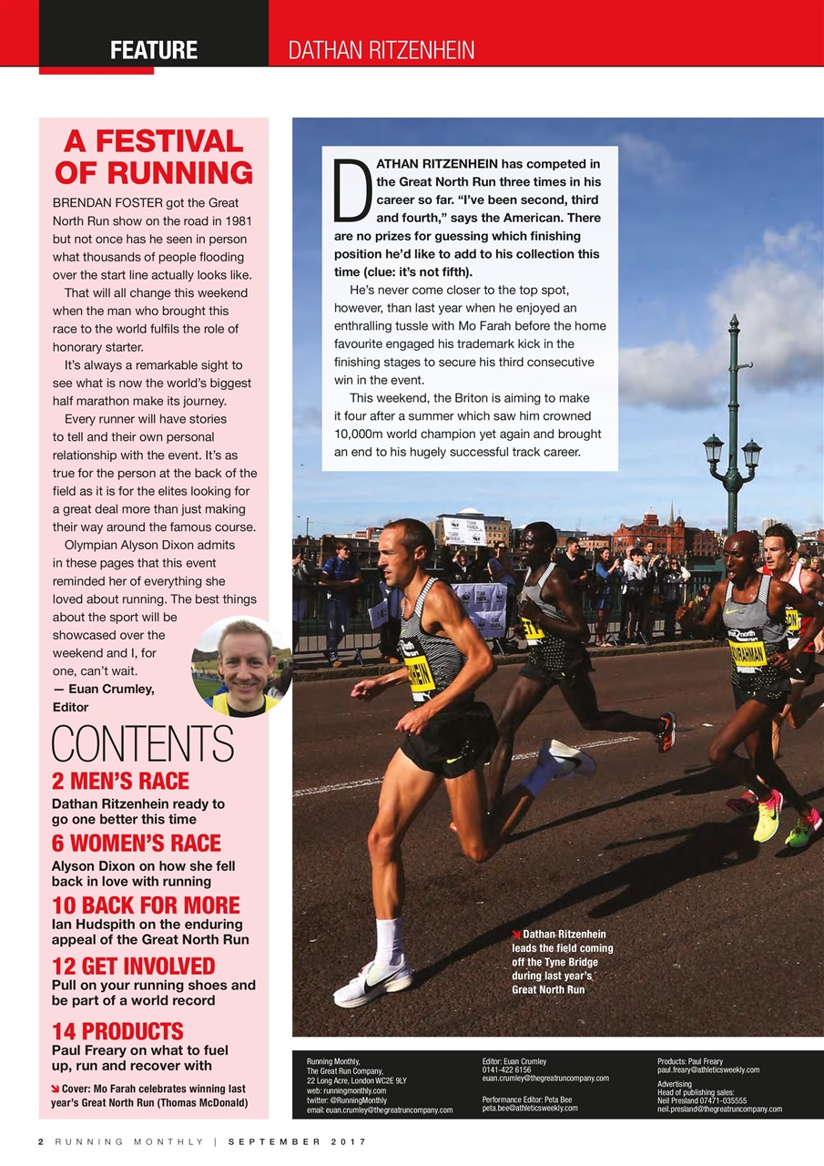 AW – Athletics Weekly Magazine Preview Pages