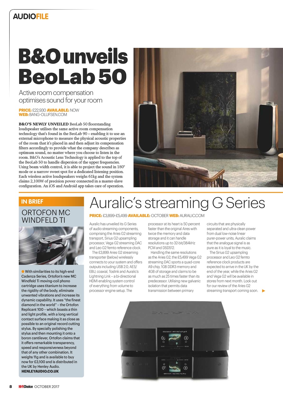 Hi-Fi Choice Preview Pages