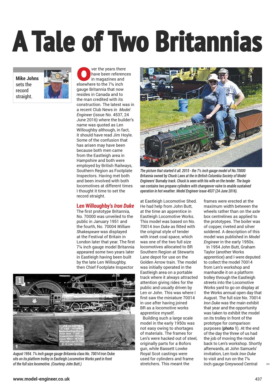 Model Engineer Preview Pages