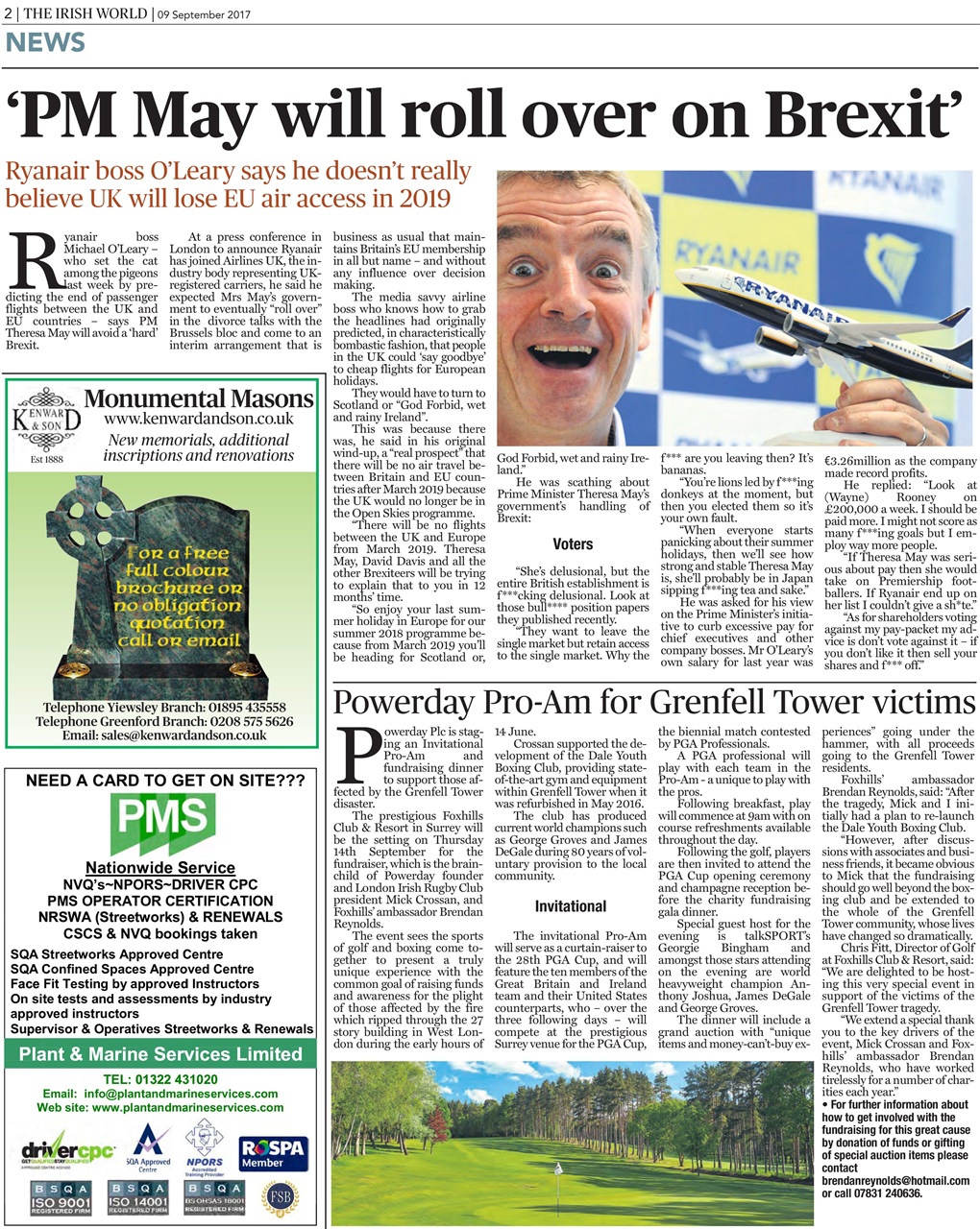 Irish World Preview Pages