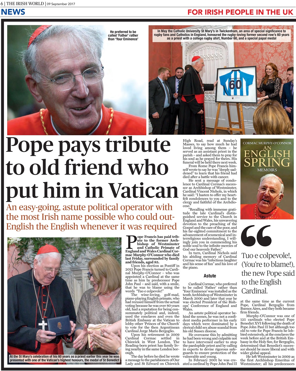 Irish World Preview Pages