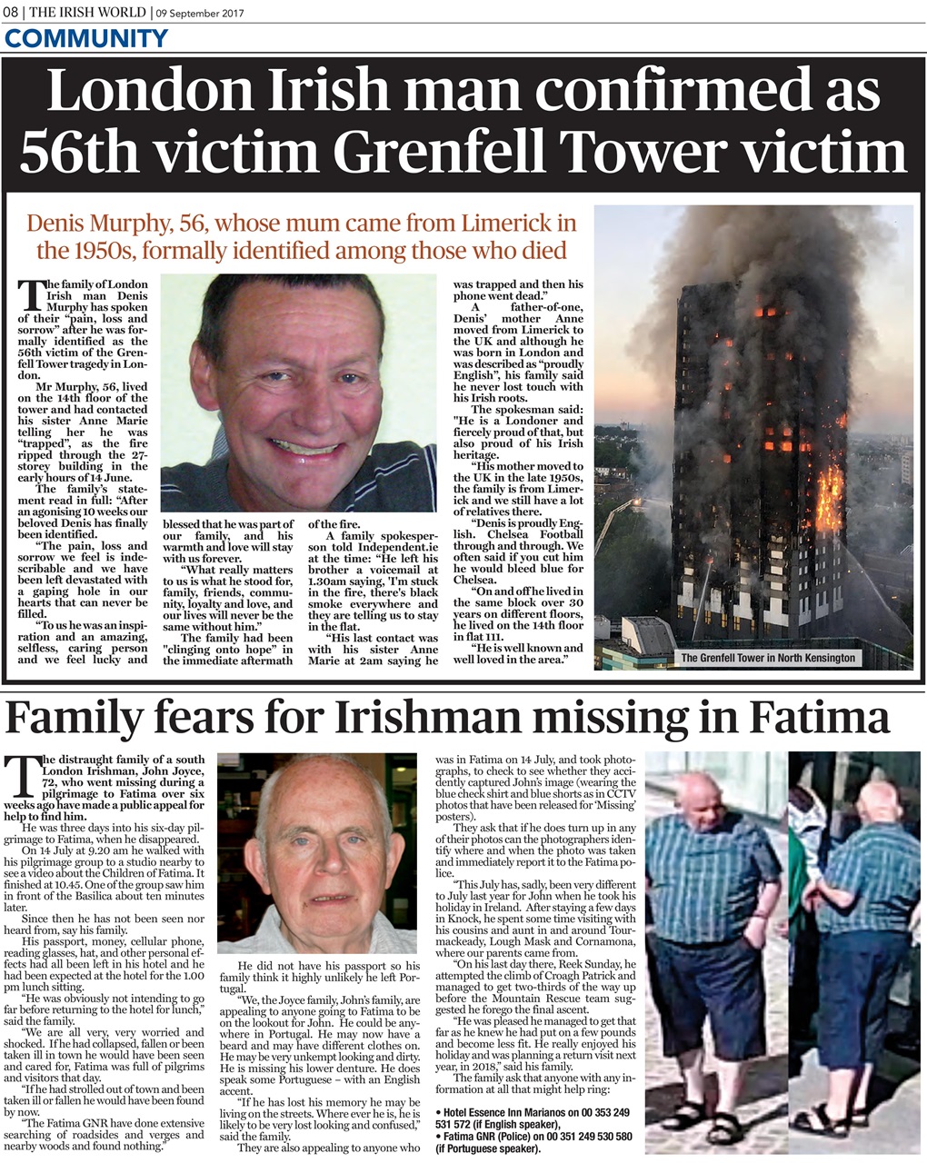 Irish World Preview Pages