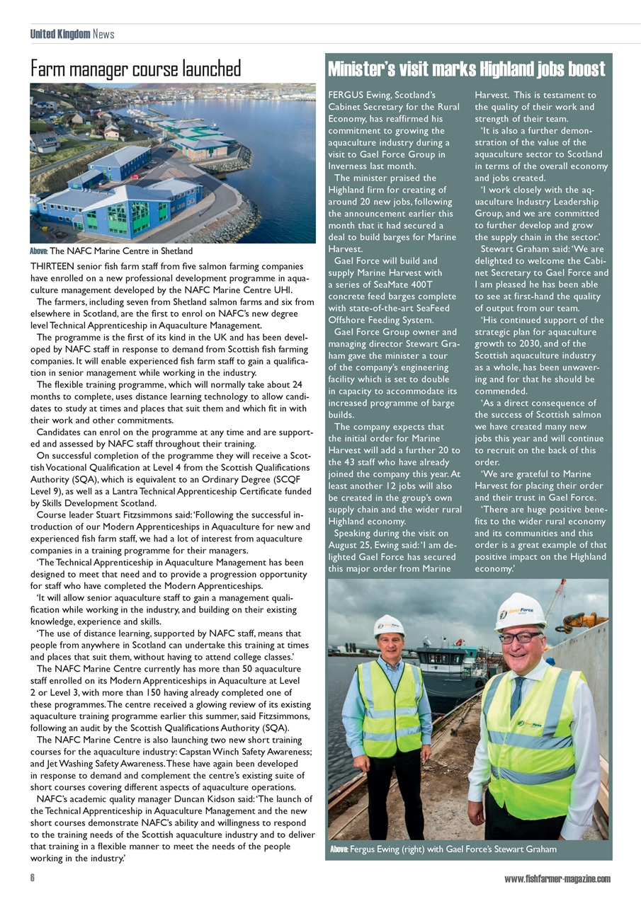 Fish Farmer Magazine Preview Pages