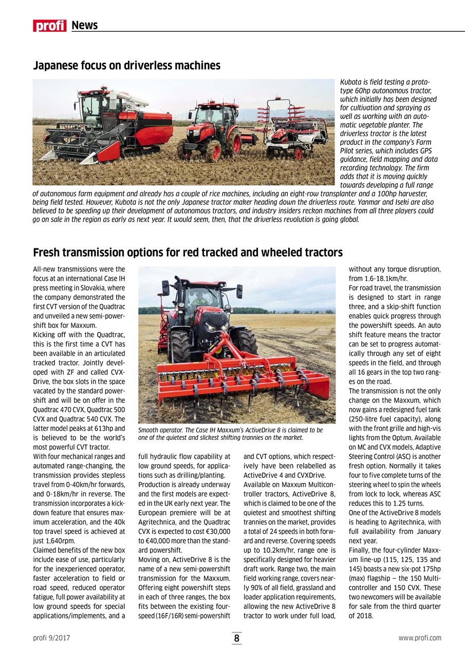 Profi International Preview Pages