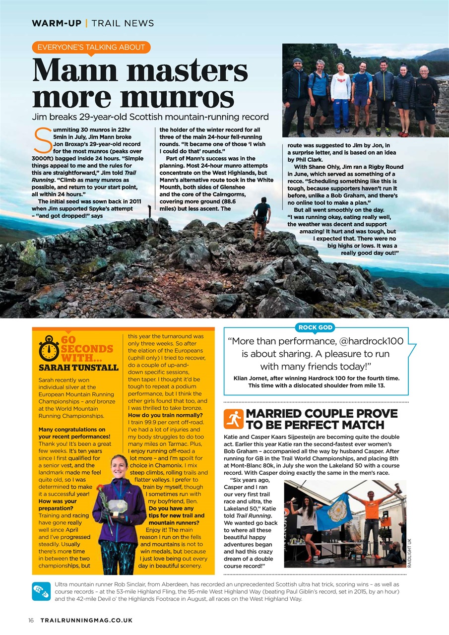 Trail Running Preview Pages