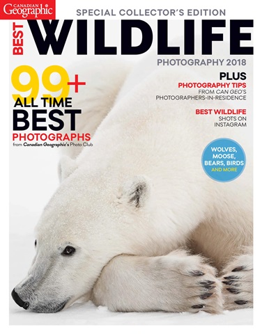 Canadian Geographic issue Best Wildlife Photography 2018